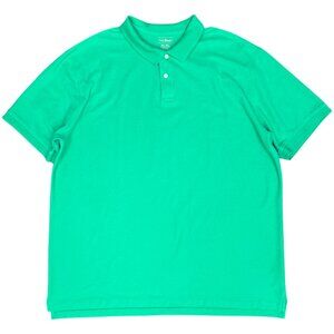 Men's L.L. BEAN Traditional Fit‎ Polo Short Sleeve Green | XXL Tall